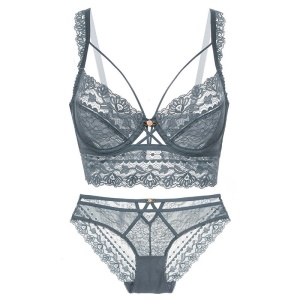 Ensemble de lingerie pour femmes en dentelle 2 pièces