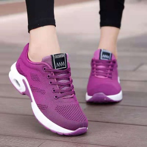Chaussure de sport pour femme en maille coussin d'air PU