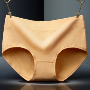 Femme culotte en coton taille moyenne doux et confortable à grande taille