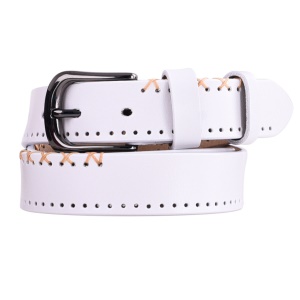 Ceinture femme en cuir véritable avec boucle aiguille en alliage