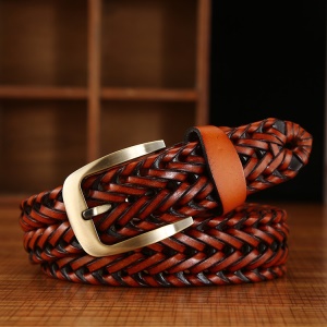 Ceinture tissé à la main pour femmes boucle en alliage
