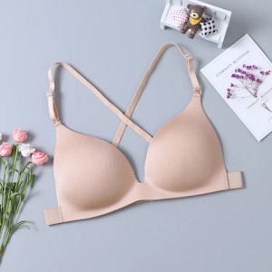 Soutien-gorge en nylon à une rangée de boucles arrière