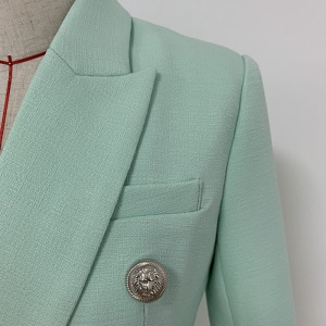 Blouse de costume femme double boutonné en coton