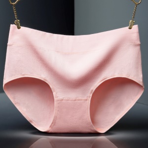 Femme culotte en coton taille moyenne doux et confortable à grande taille