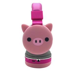 Casque Bluetooth pliable avec dessin animé