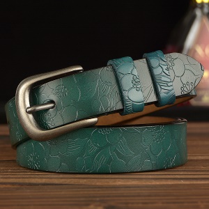 Ceinture en cuir pour femmes Boucle en alliage