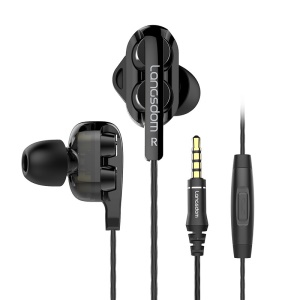 Casque filaire dans l'oreille Quad Core Double Action