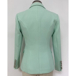 Blouse de costume femme double boutonné en coton