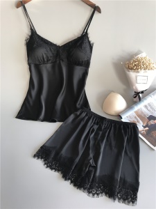 Pyjama femme ensemble de deux pièces en dentelle