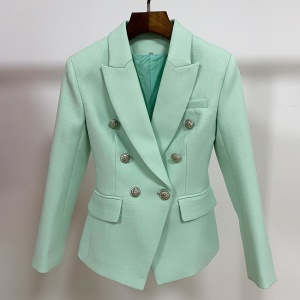 Blouse de costume femme double boutonné en coton