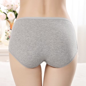 Femme culotte en coton taille moyenne doux et confortable à grande taille