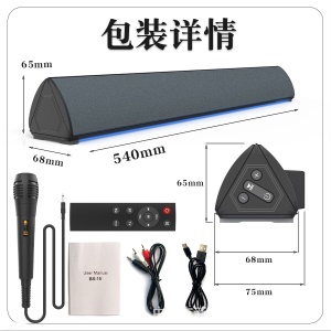 Haut-parleur sans fil Bluetooth avec Microphone et télécommande