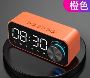 Haut-parleur bluetooth sans fil caisson de basses avec double réveil