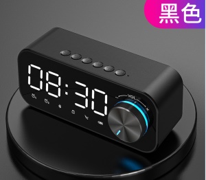 Haut-parleur bluetooth sans fil caisson de basses avec double réveil