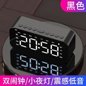 Haut-parleur Bluetooth sans fil Portable LED Affichage Temps avec Interface de carte TF