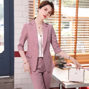 Costume femme tailleur de pantalon/jupe blazer à manches moyennes