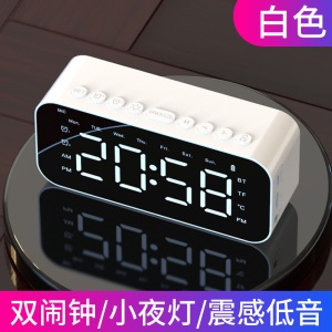 Haut-parleur Bluetooth sans fil Portable LED Affichage Temps avec Interface de carte TF