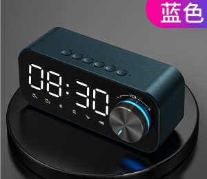 Haut-parleur bluetooth sans fil caisson de basses avec double réveil