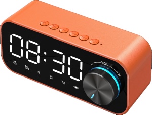 Haut-parleur bluetooth sans fil caisson de basses avec double réveil