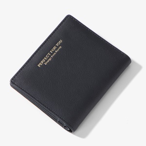 Portefeuille en cuir artificiel PU pour femme