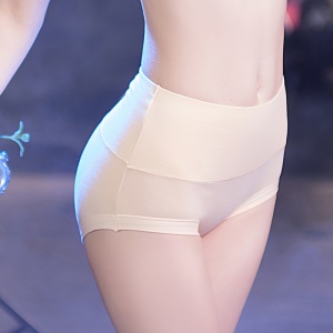 Slip femme taille haute culotte respirant en coton