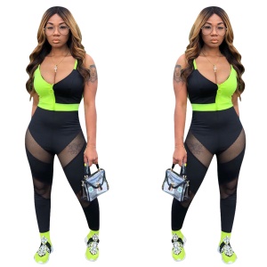Femmes Combinaisons à Bretelles slim en filet YD8248A1