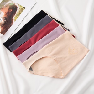 Culotte en coton femme taille haute ventre plat