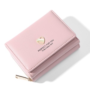 WEICHEN Portefeuille femme en cuir PU à trois plis
