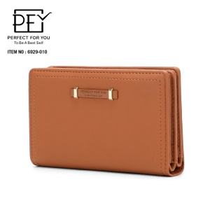 Portefeuille en cuir artificiel PU pour femme