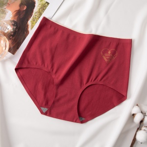 Culotte en coton femme taille haute ventre plat