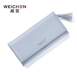 Portefeuille en cuir artificiel PU pour femme