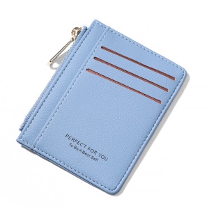 Portefeuille en cuir artificiel PU pour femme