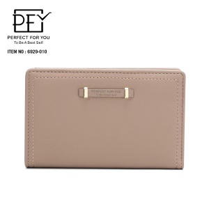 Portefeuille en cuir artificiel PU pour femme