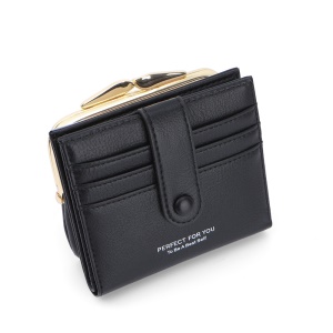 WEICHEN Portefeuille femme PU cuir avec 2 pllis
