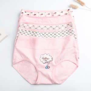 Slip culotte imprimé respirant et à taille haute