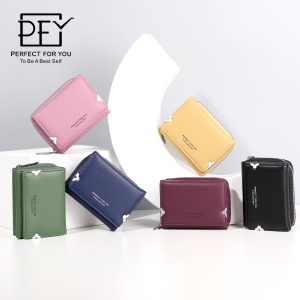 Portefeuille femme court multifonction