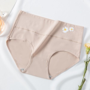 Slip coton femme imprimé petite marguerite