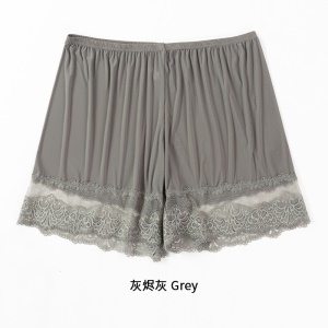 Pantalon de sécurité en soie glacée pour les filles en dentelle haute élastique