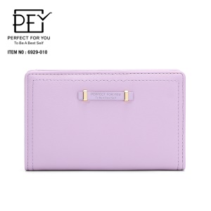 Portefeuille en cuir artificiel PU pour femme