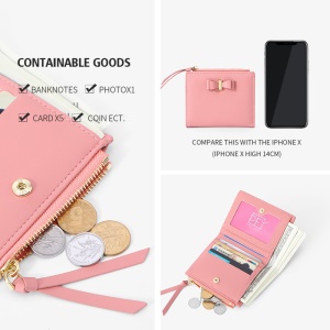 Portefeuille femme en cuir artificiel PU