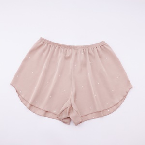 Short pyjama large pour les filles en soie artificielle