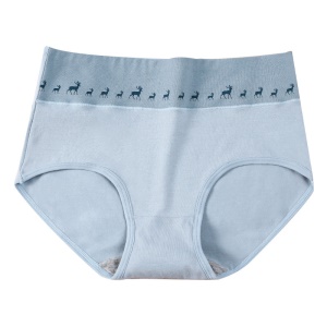 Slip fille à taille haute en coton