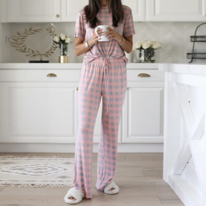 Pyjama pour femme imprimé à deux pièces