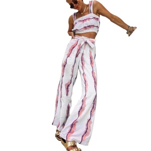 Ensemble de camisole et pantalon large pour femmes