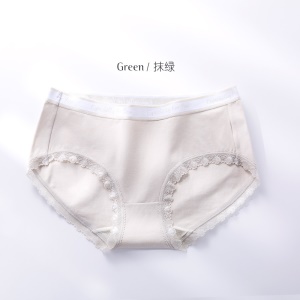 Culotte femme taille moyenne slip en dentelle bord