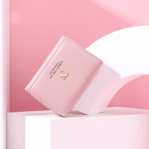 WEICHEN Portefeuille femme en cuir PU à trois plis