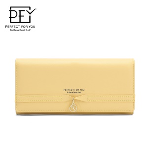 Portefeuille en cuir artificiel PU pour femme