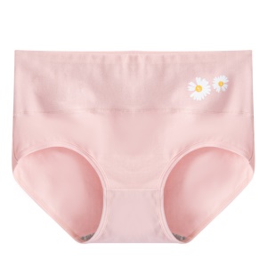 Slip coton femme imprimé petite marguerite