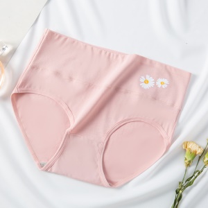Slip coton femme imprimé petite marguerite