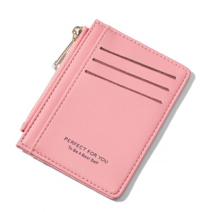 Portefeuille en cuir artificiel PU pour femme